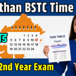 Rajasthan BSTC Time Table PDF