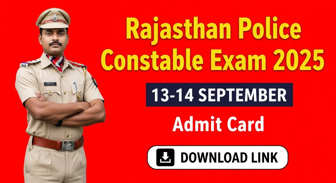 Rajasthan Police Constable Admit Card 2025