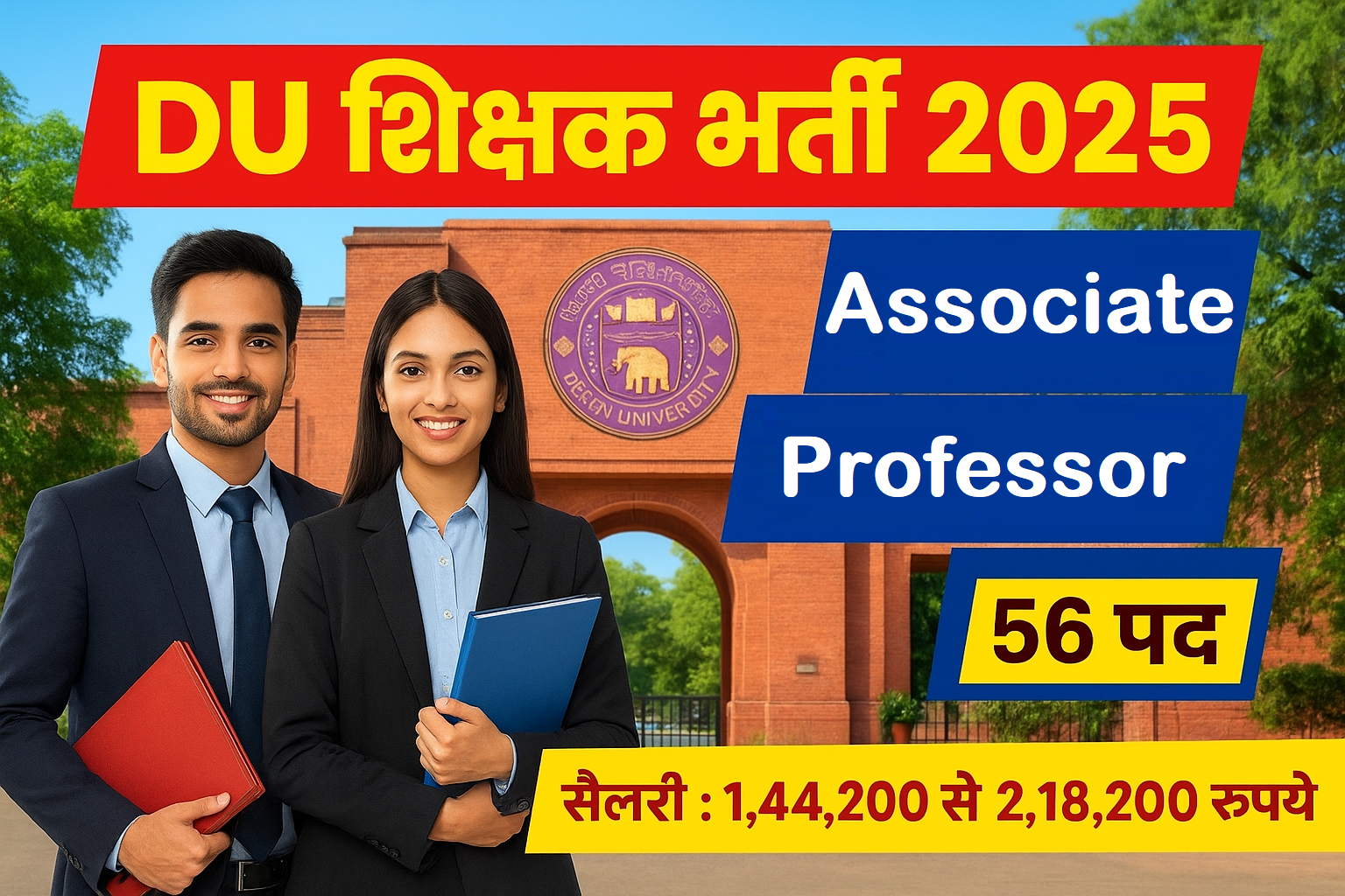 DU Associate Professor Recruitment 2025