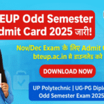 BTEUP Odd Semester Admit Card