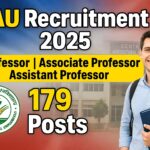 CAU Assistant Professor Recruitment 2025 : प्रोफेसर, असिस्टेंट प्रोफेसर समेत 179 पदों पर निकली भर्ती, सीधे इंटरव्यू से चयन