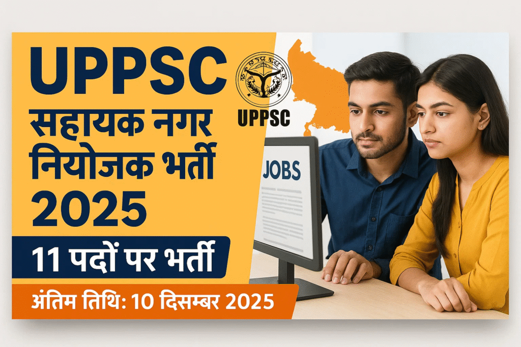 UPPSC Sahayak Nagar Niyojak Recruitment 2025