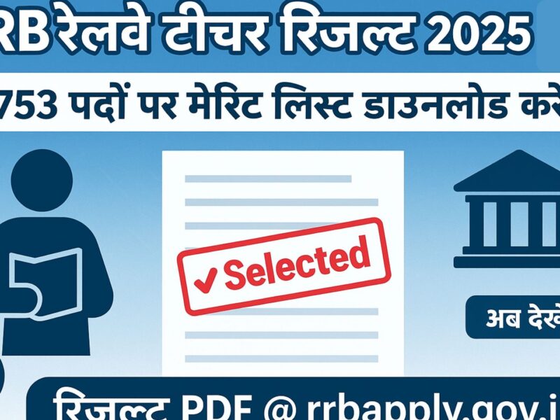 RRB Railway Teacher Result