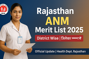 Rajasthan ANM Merit List
