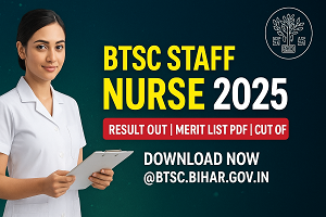BTSC Staff Nurse Result
