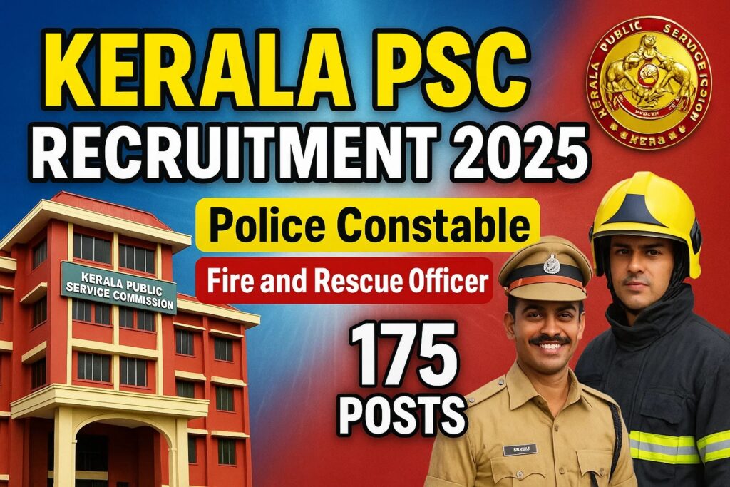 फायरमैन, पुलिस कांस्टेबल सहित अन्य पदों पर निकली बंपर भर्ती, 8वीं पास 31 दिसंबर तक करे अप्लाई