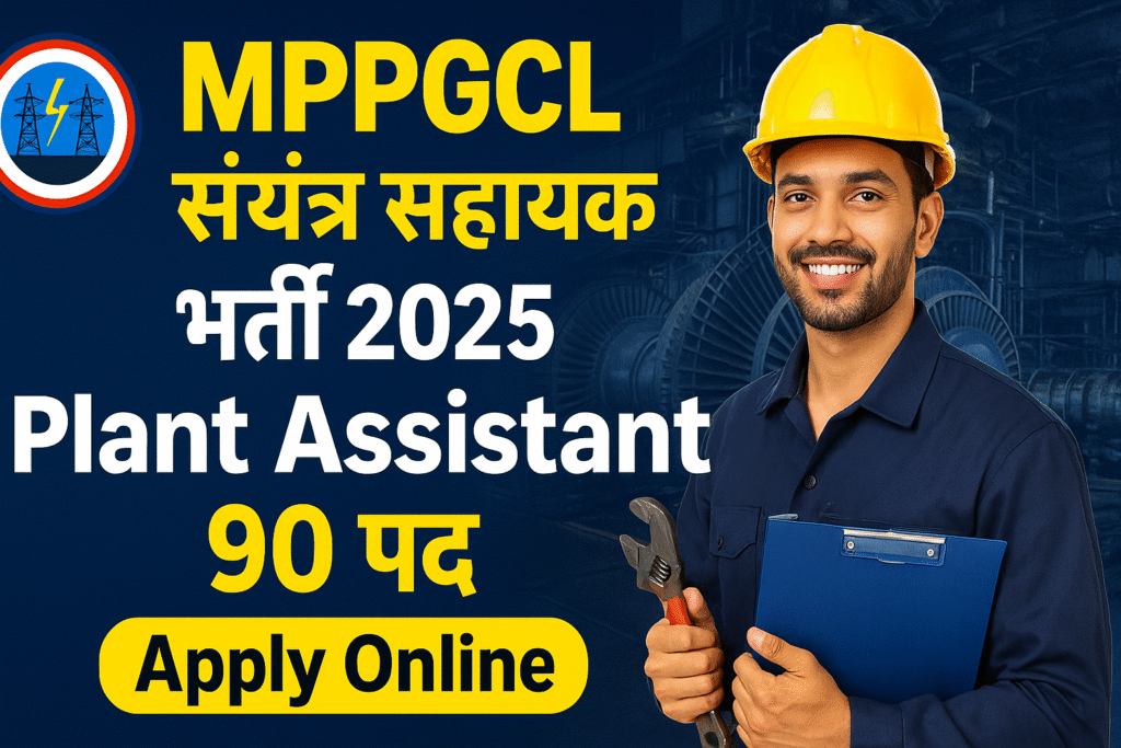 MPPGCL Plant Assistant Recruitment 2025