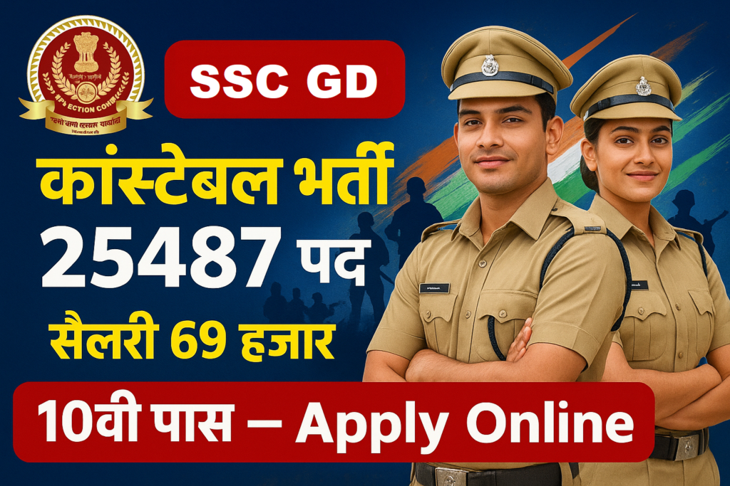 एसएससी जीडी कांस्टेबल भर्ती 2025