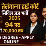 Telangana High Court Civil Judge Recruitment 2025