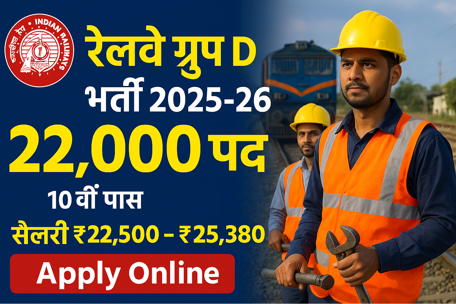 Railway Group D Vacancy 2025-26