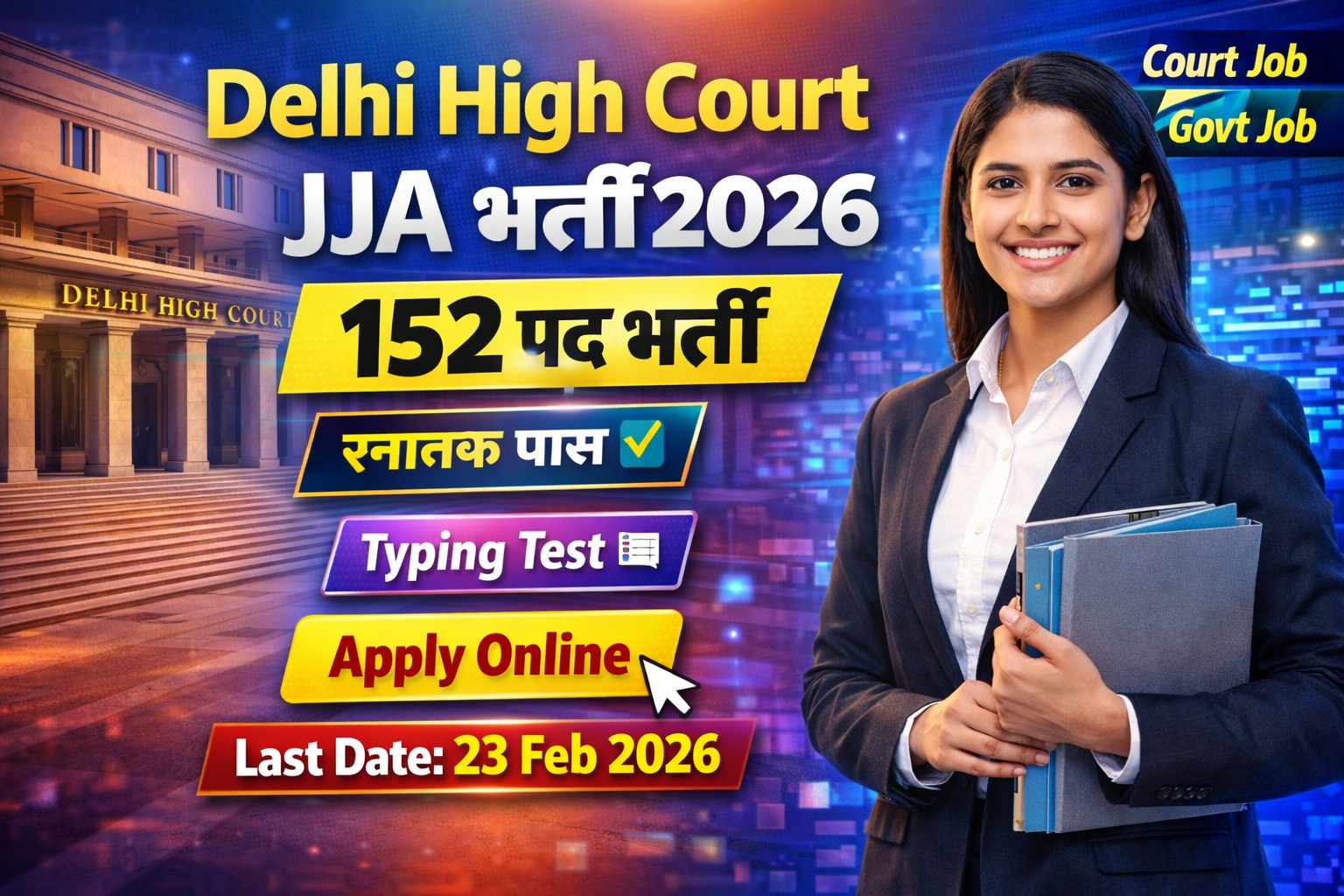 Delhi High Court JJA Recruitment 2026