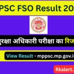 MPPSC FSO Result