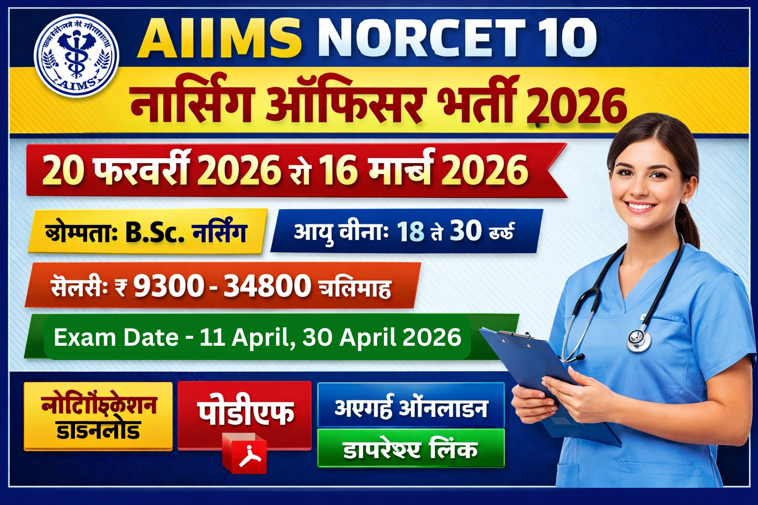 AIIMS Nursing Officer Vacancy 2026