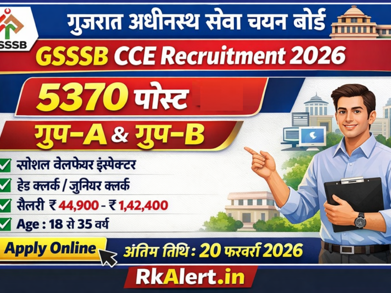 GSSSB CCE Recruitment 2026