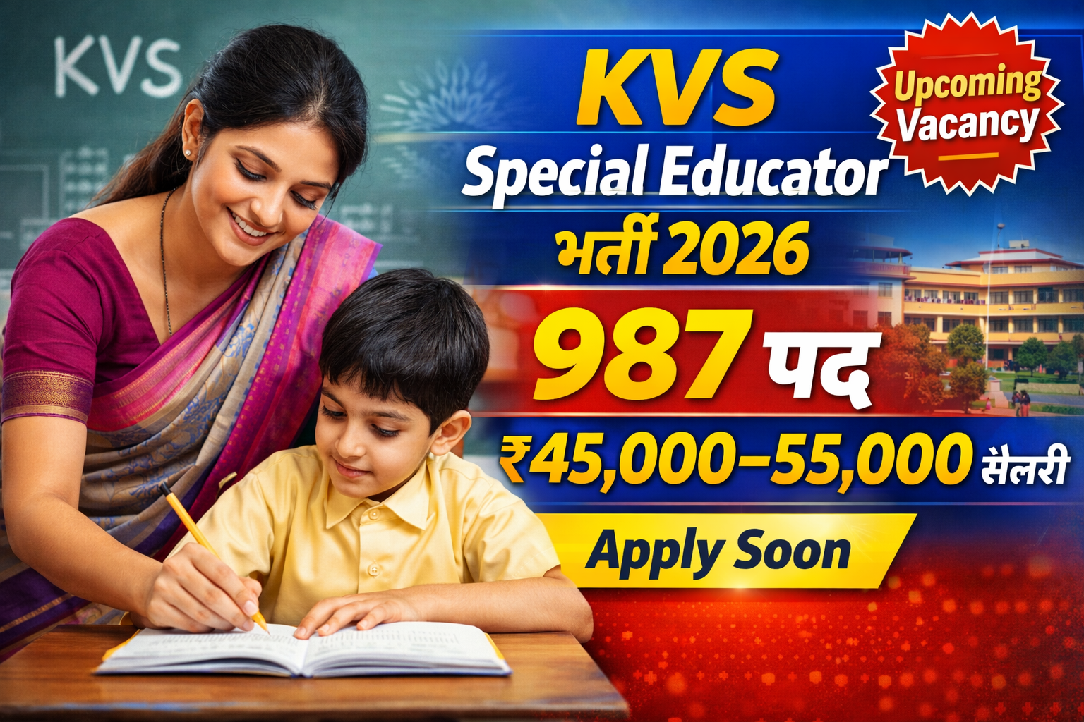 KVS Special Educator Recruitment 2026