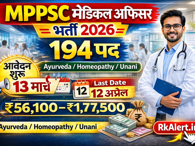 MPPSC Medical Officer Vacancy 2026