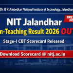 NIT Jalandhar Non-Teaching Result