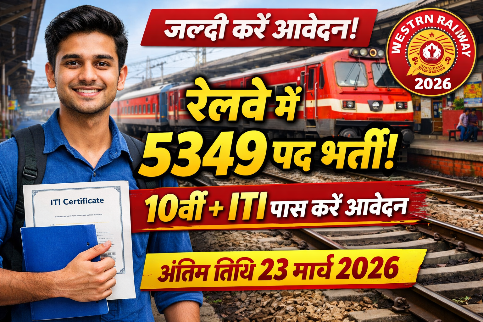 Western Railway Trade Apprentice Vacancy 2026