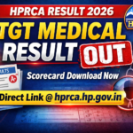 HPRCA TGT Medical Exam Result