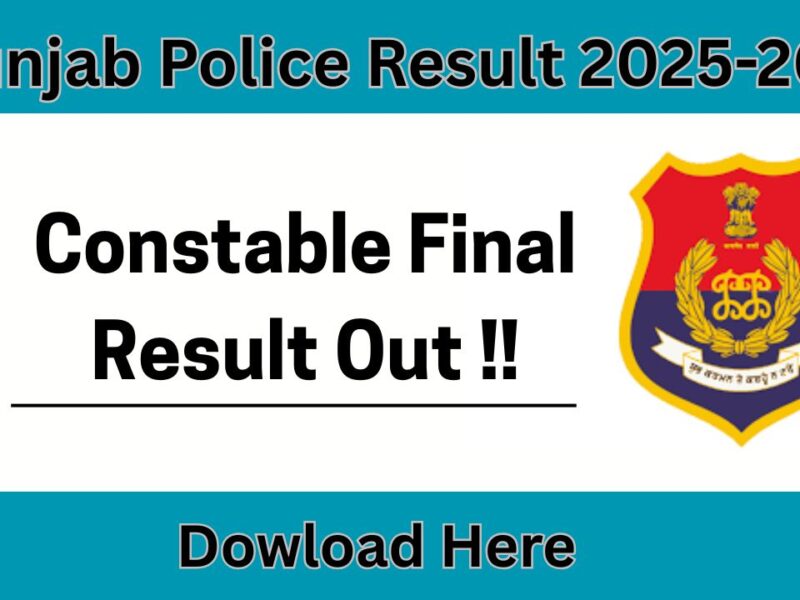 Punjab Police Constable Result