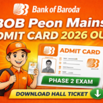 BOB Peon Mains Admit Card