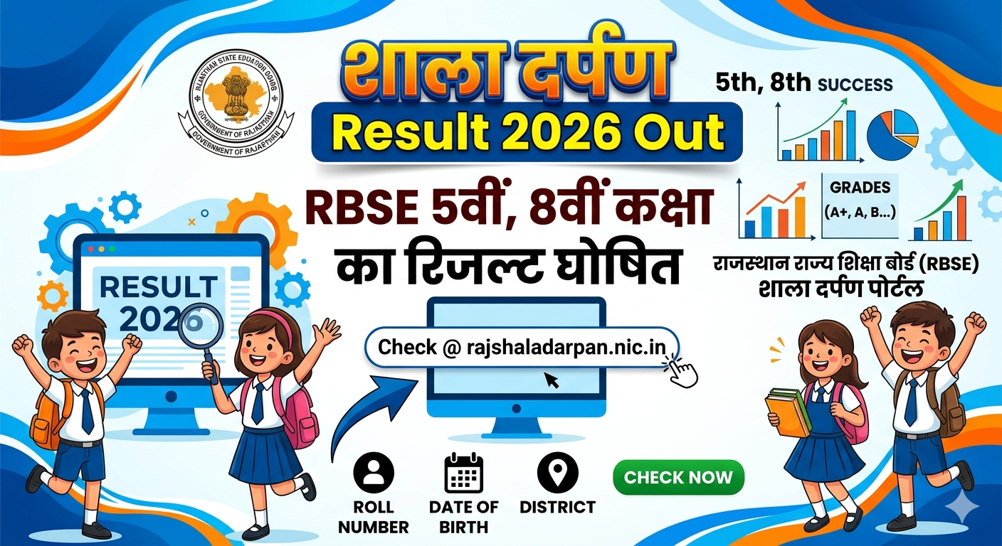 Shaladarpan 5th 8th Class Result