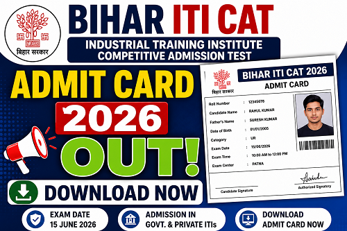 Bihar ITI CAT Admit Card