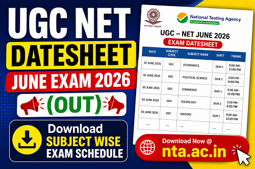 UGC NET Datesheet