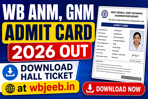 WB ANM GNM Admit Card