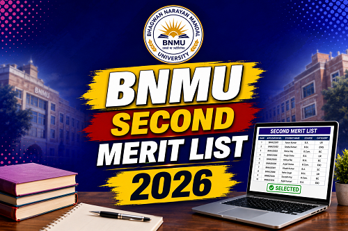 BNMU UG Second Merit List