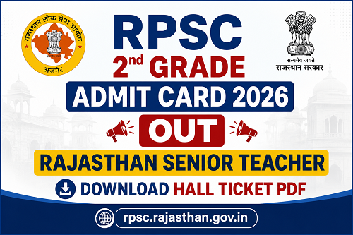 RPSC 2nd Grade Admit Card